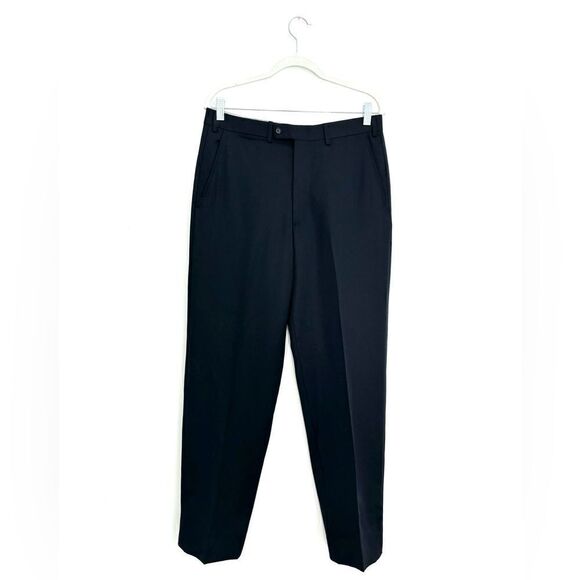 Valentino virgin wool pant suit in navy - Picture 5 of 16